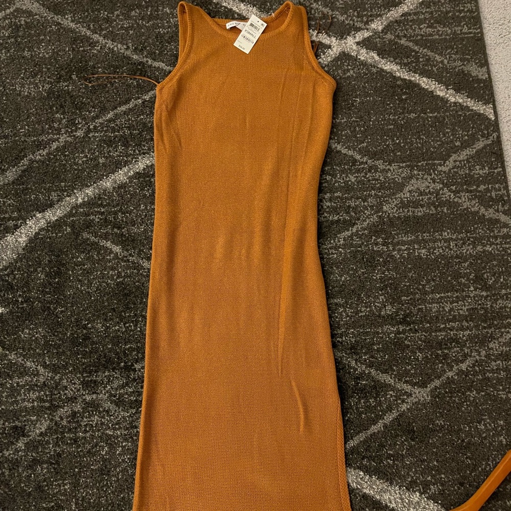 Ribbed Dress - Beautiful Autumn Color . NWT.
